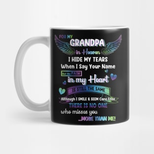 For My Grandpa In Heaven Grandpa Memorial Mug
